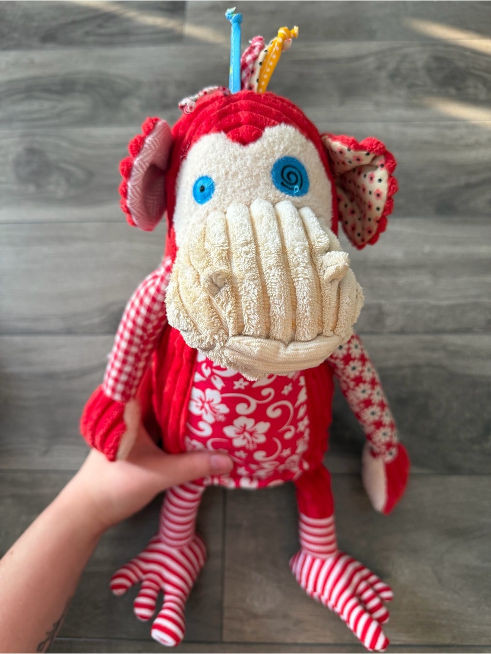 Les Déglingos Plush Monkey 10"